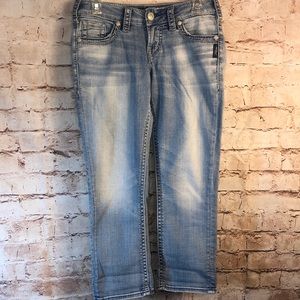 Silver Aiko Super Stretch Capri